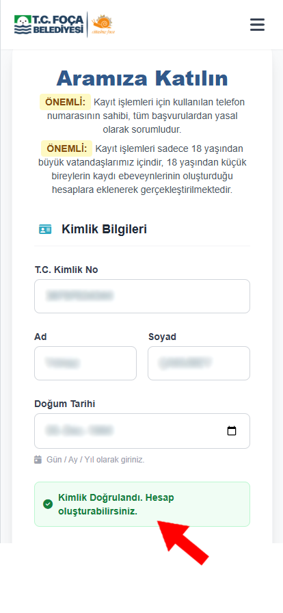 Kimlik Doğrulama Ekranı