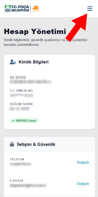 Mobil Menü