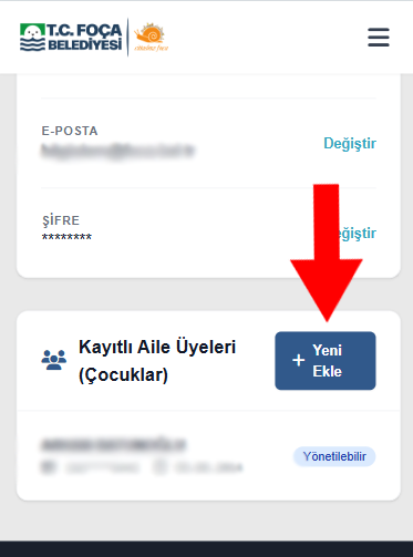 Yeni Ekle Butonu